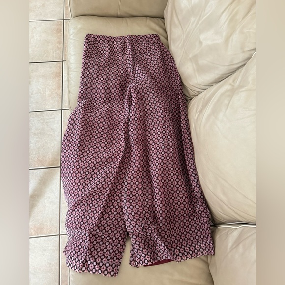 Anthro The Avery Pleated Wide-Leg Trousers by Maeve: Sheer Silk Edition - Picture 14 of 16